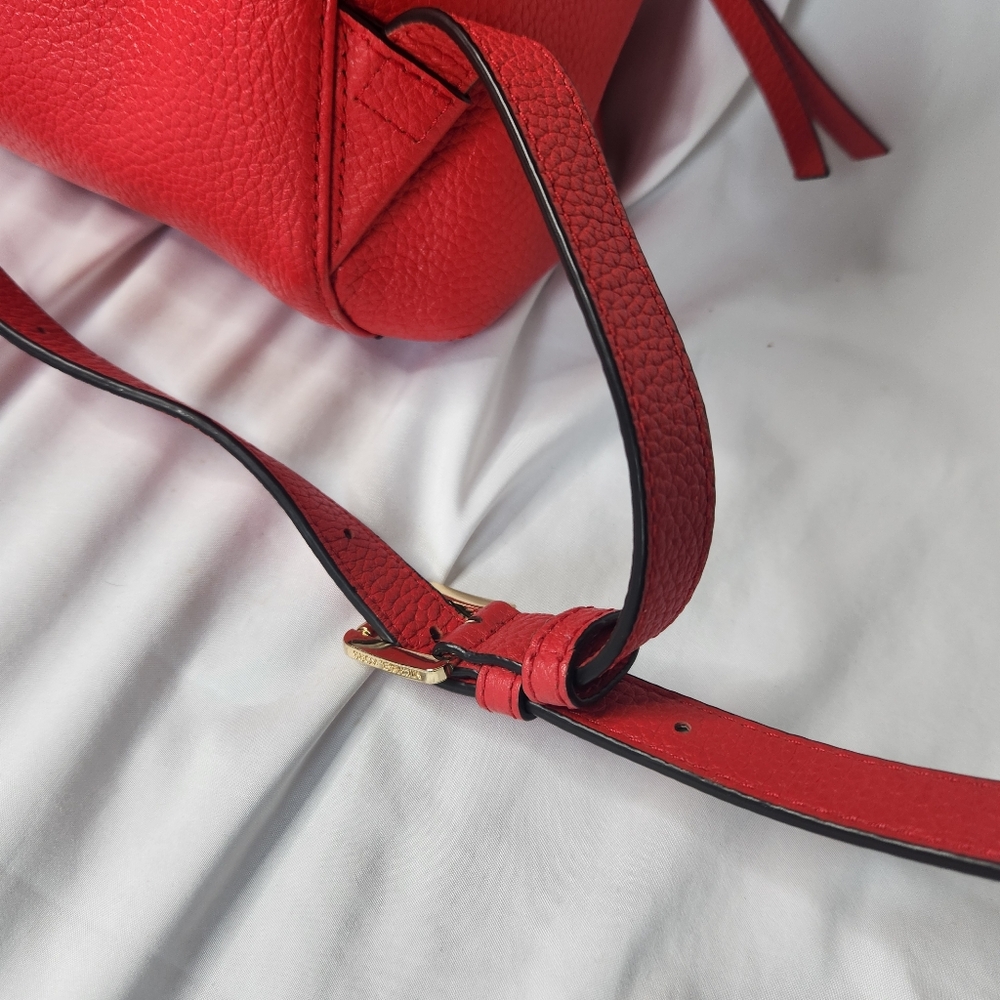 Michael Kors Red Riley Backpack - Picture 6 of 16